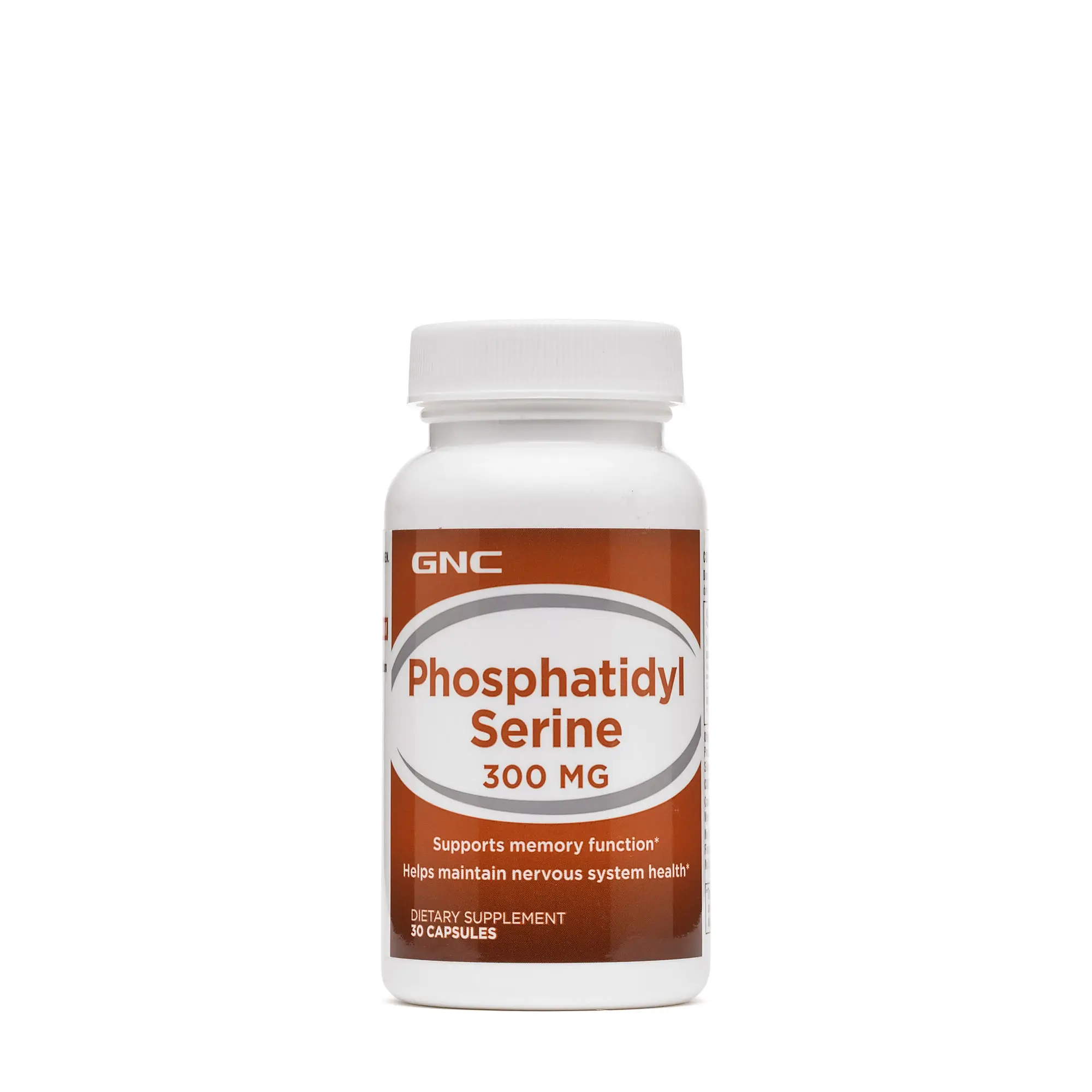 

PHOSPHATIDYL SERINE 300MG or 100MG (30 Capsules) Supports memory function* Helps maintain nervous system health*