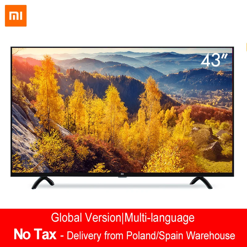 Xiaomi Смарт ТВ 4A 43 cm светодиодный Full HD Android 8 0 108 см Окончательный PatchWall 1 GB Ultra яркий