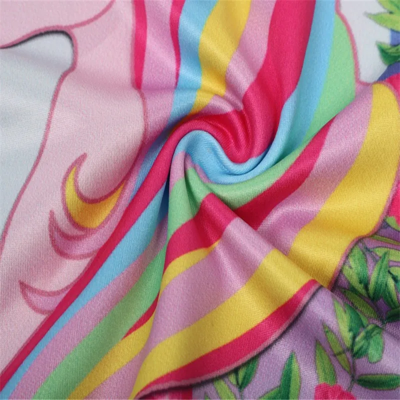 Детское летнее хлопковое платье без рукавов с мультяшным единорогом | Детская