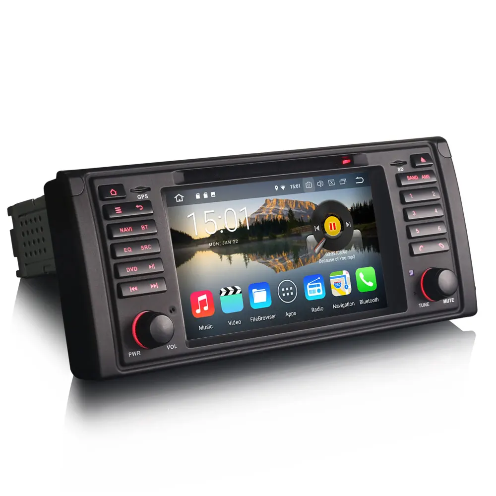 Erisin ES3639B PX30 Android 8 1 Автомобильный мультимедийный плеер 7 &quotавтомобильный DVD gps для