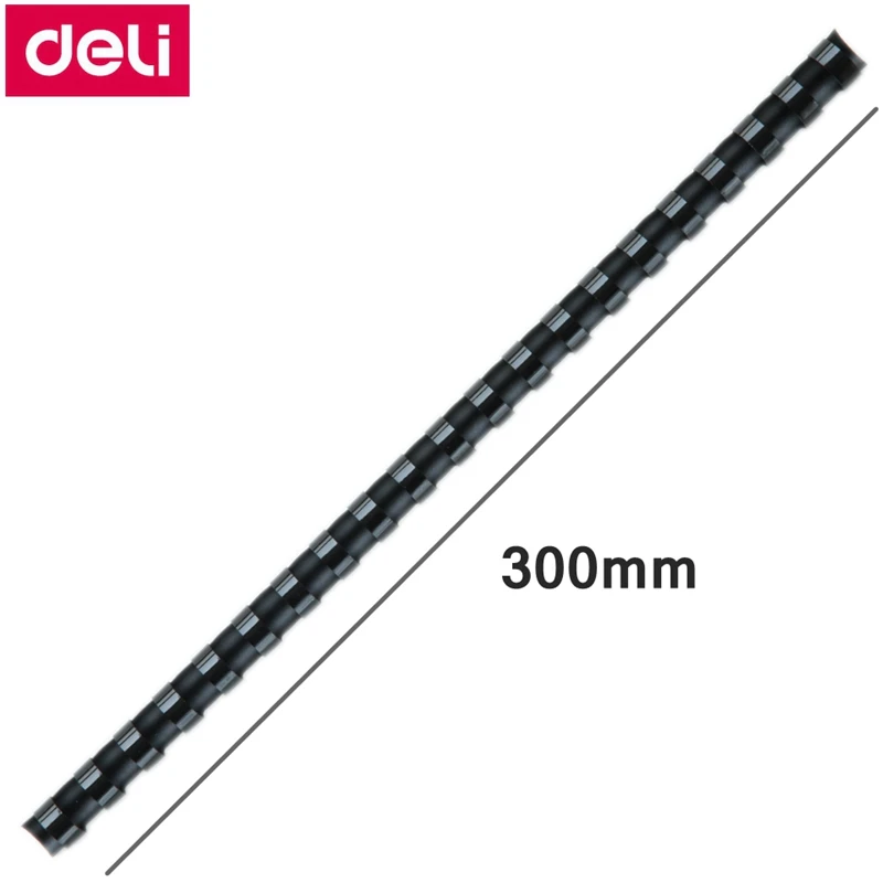 Deli 3834 ПВХ переплет фартуки 21 кольца 8 мм x 300 A4 документы расческа связывающая