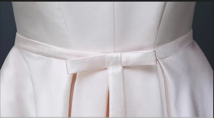 Красивые белые платья подружки невесты 2020 атласные кружевные А силуэта длиной до