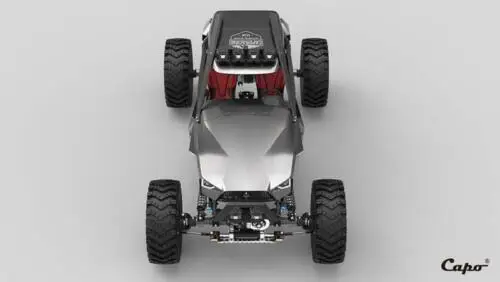Капо 1/10 RC гоночный ACE1 комплект модель Металлическое шасси 4WD Рок Гусеничный автомобиль Commander2