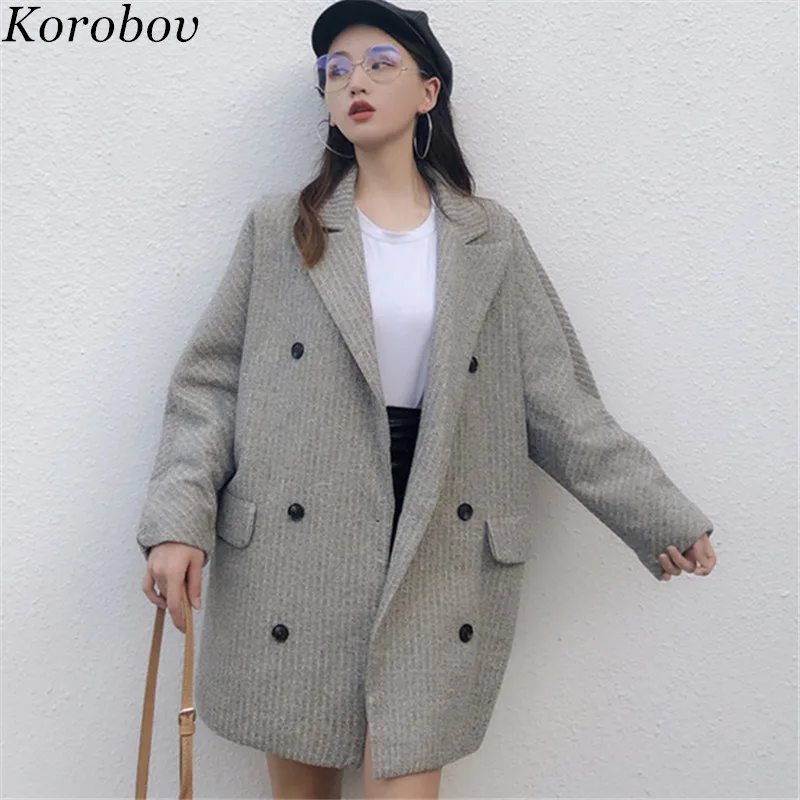 Коробова Для женщин пальто 2019 новые Auttum зима с рукавами летучая мышь Куртки