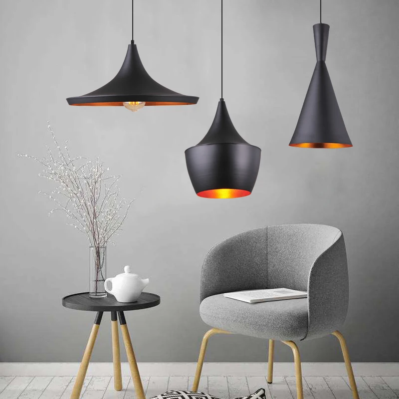 Современный подвесной светильник в виде металлического инструмента для