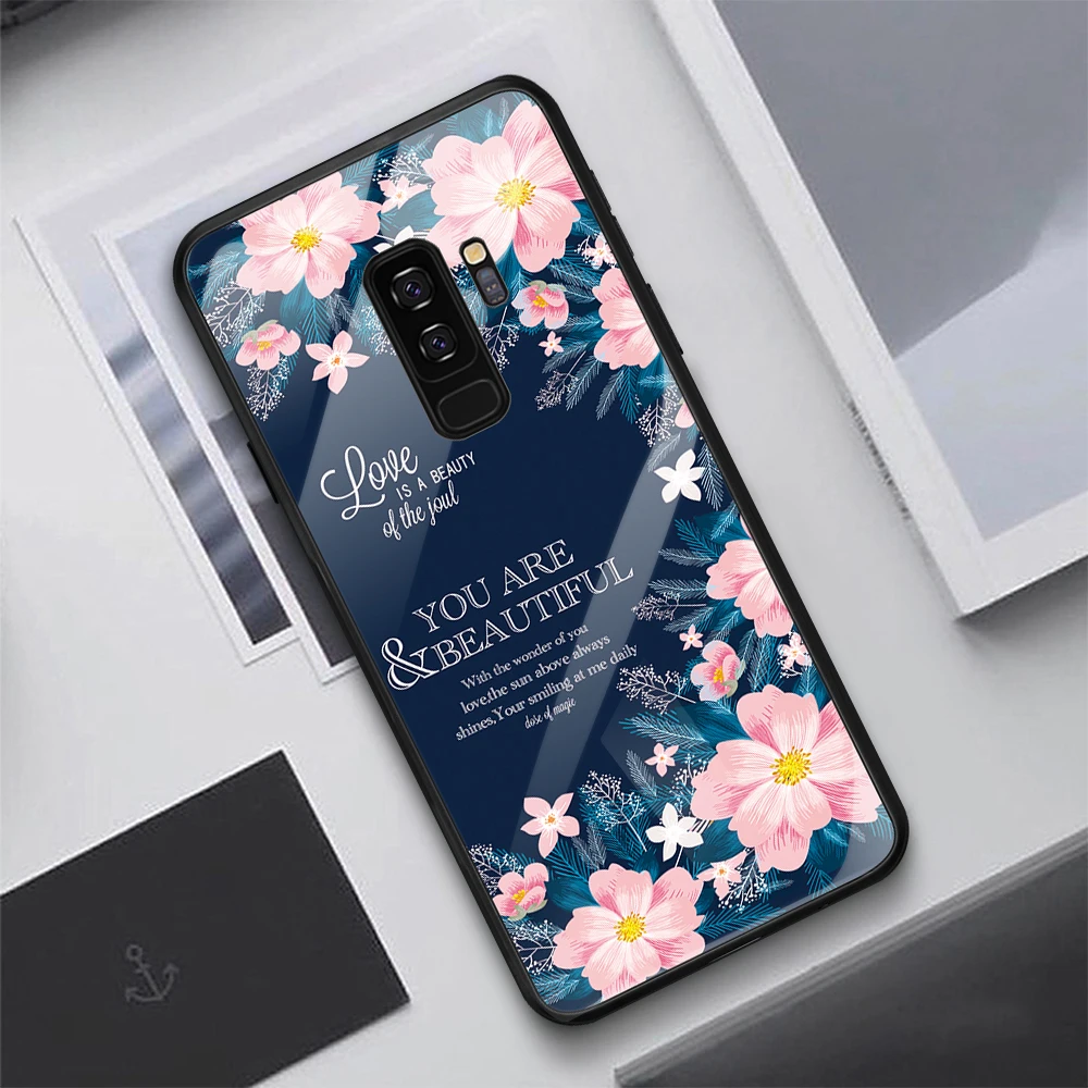 Case for Samsung Galaxy S8 S 8 8S SM G950F G950FD Tempered Glass Back Cases Cover Shell SM-G950F SM-G950FD Silicone Coque |