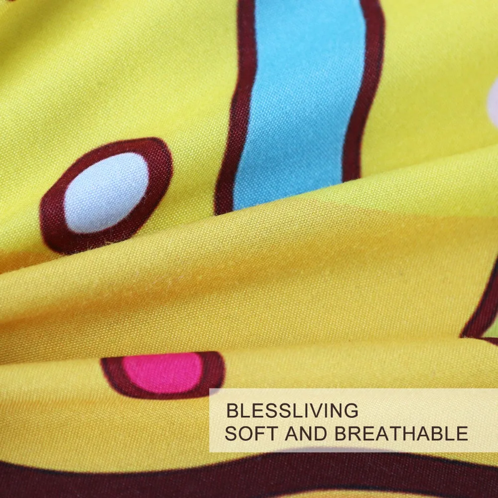 Комплект постельного белья с рисунком хиппи бульдога пододеяльник животными для