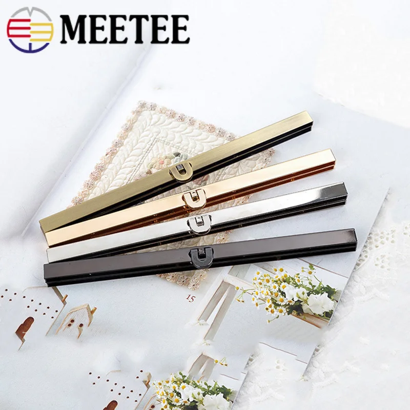 Meetee 2/5 шт. 11,4/19 см с металлическими заклепками; туфли-лодочки рамка для кошелька монеты пряжки Кошелек Kisss замок застежка DIY сумка Запчасти оборудования Декор Аксессуары BF090