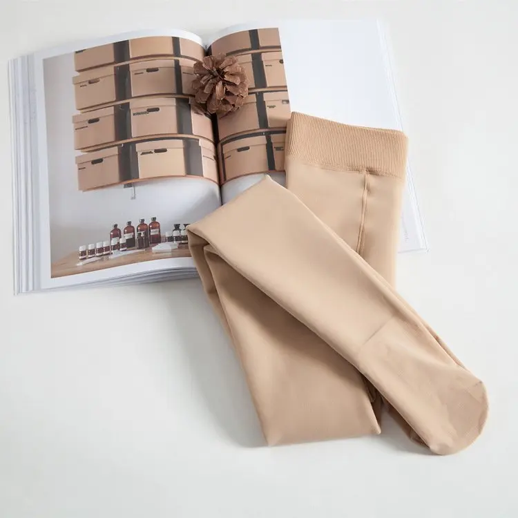 

680D Black complexion Micro-pressure surface Full nylon Pantyhose Plus velvet layering Pressure Tight stirrup tights