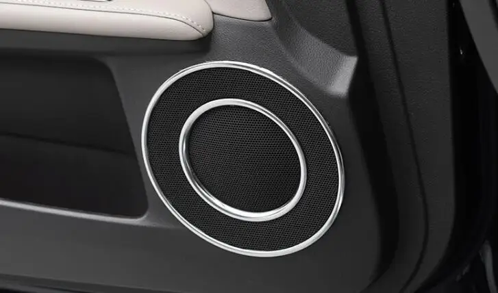 8pcs Stainless steel door speaker sound rings for ES200 ES250 ES300h ES350 2013 2014 2015 2016 2017 year | Автомобили и мотоциклы