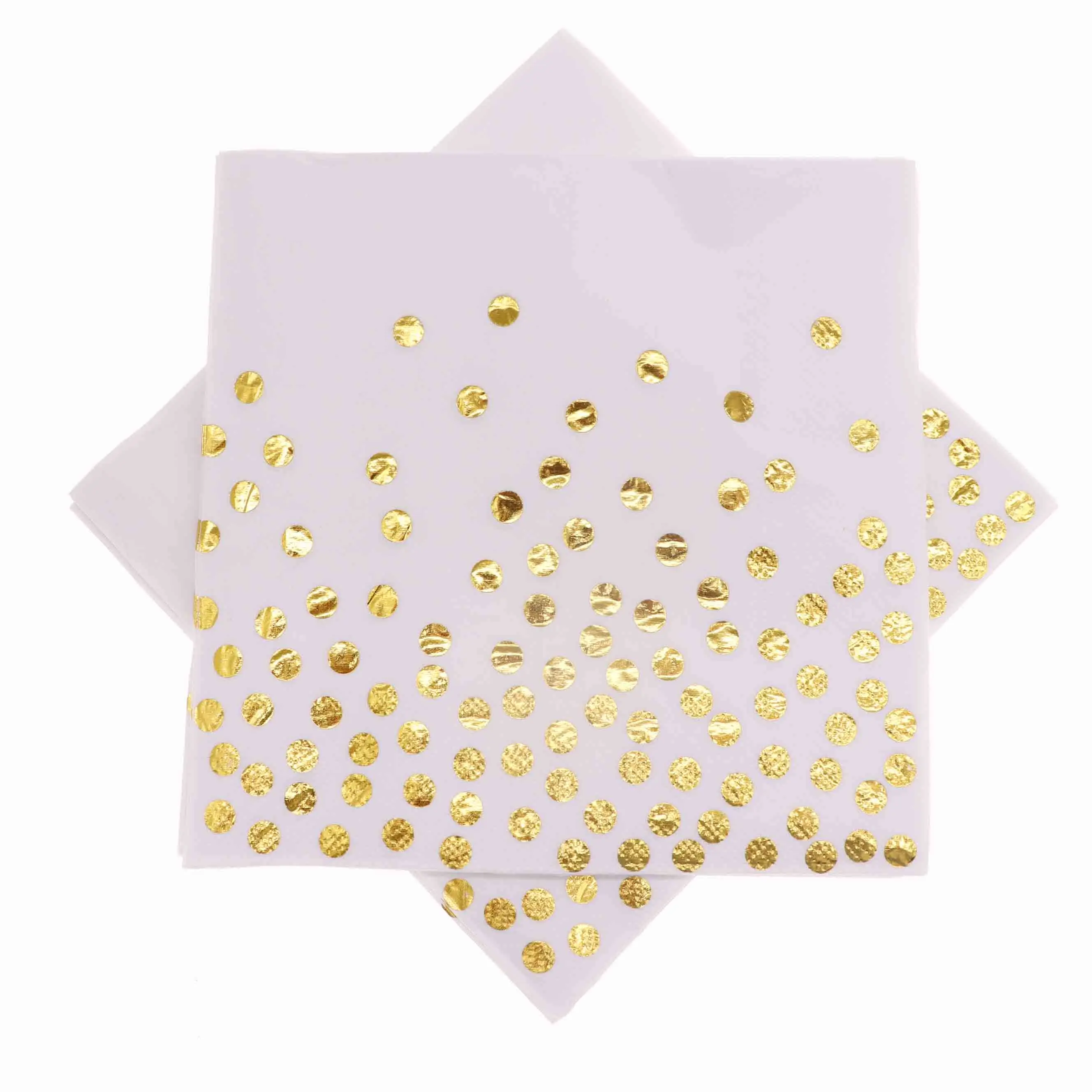 Napkin 20pcs Алюминиевая фольга Золотой горошек День рождения Свадебные принадлежности декоративные торт тарелка бумажные тарелки декарированные baby shower - Цвет: Napkin 20pcs