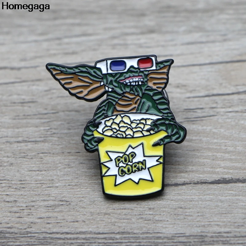 Homegaga Gremlins Gizmo эмалированные булавки для одежды подарок ювелирные изделия para сумка рубашка шляпа рюкзак брошь со знаком отличия Значки для мужчин D1916