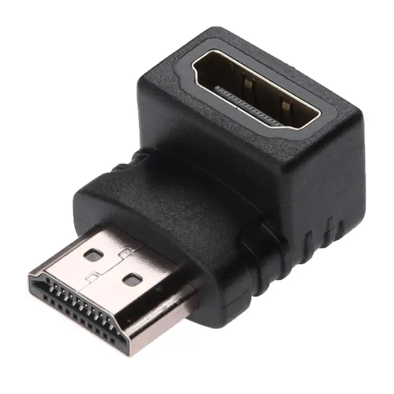 1080p HDMI Мужской к HDMI Женский Кабель адаптер, преобразователь, удлинитель 90 градусов hdmi адаптер для PS4