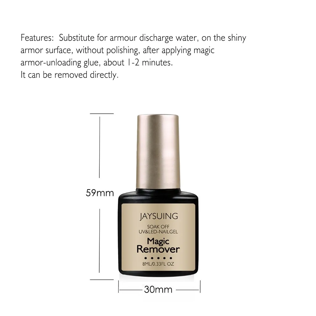 1 бутылка Гель-лак для ногтей Burst Magic Remover Гель-удалитель Magic Nail 8 мл удаляет Гель-лак легко быстро