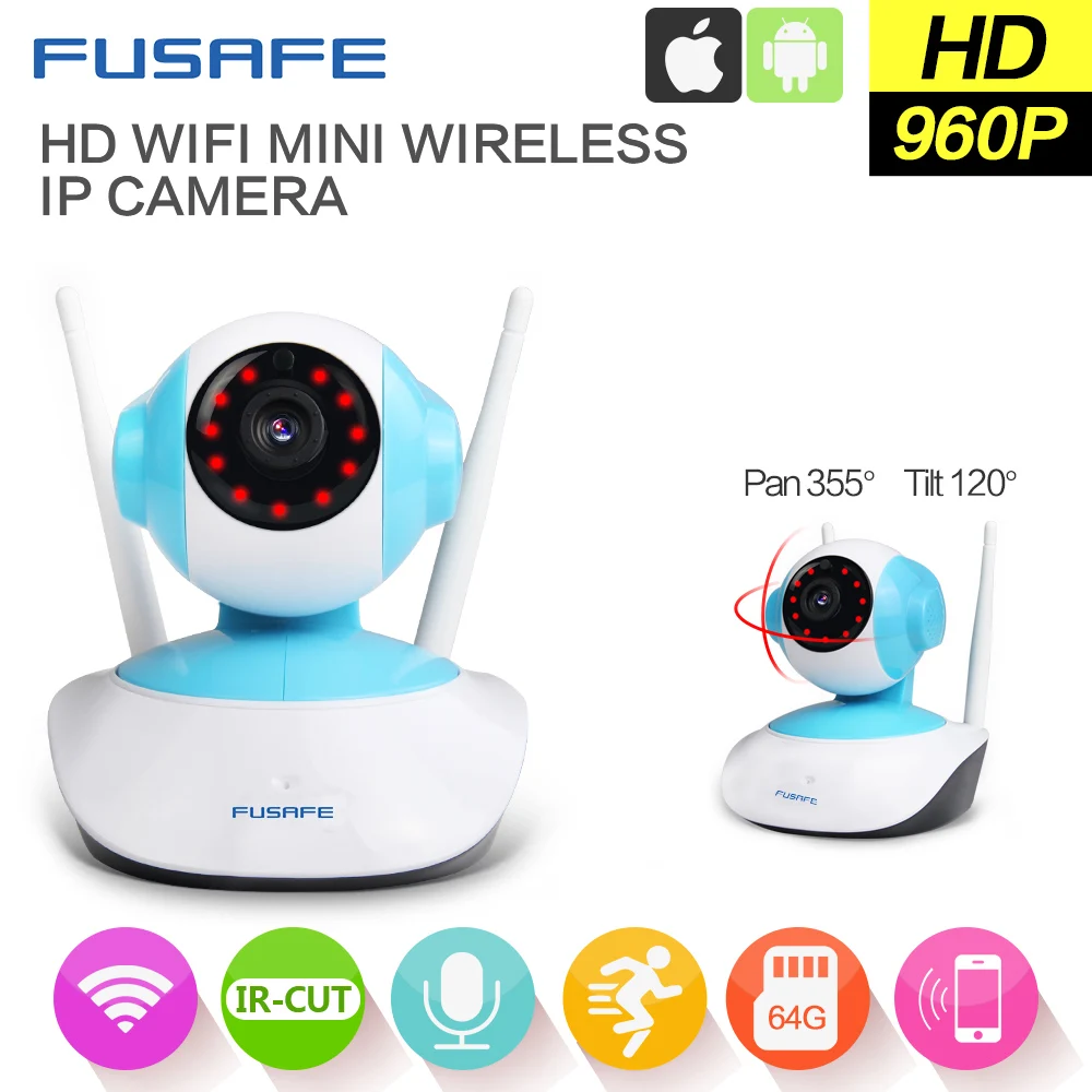 FUSAFE Ip камера 960 P WiFi Беспроводной ВИДЕОНАБЛЮДЕНИЯ Камеры Безопасности