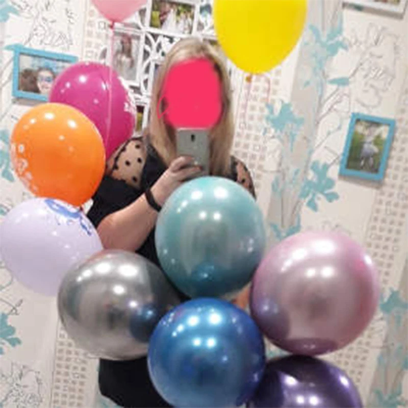QIFU 10 шт. металлические шары на день рождения украшения для дня Детские воздушные