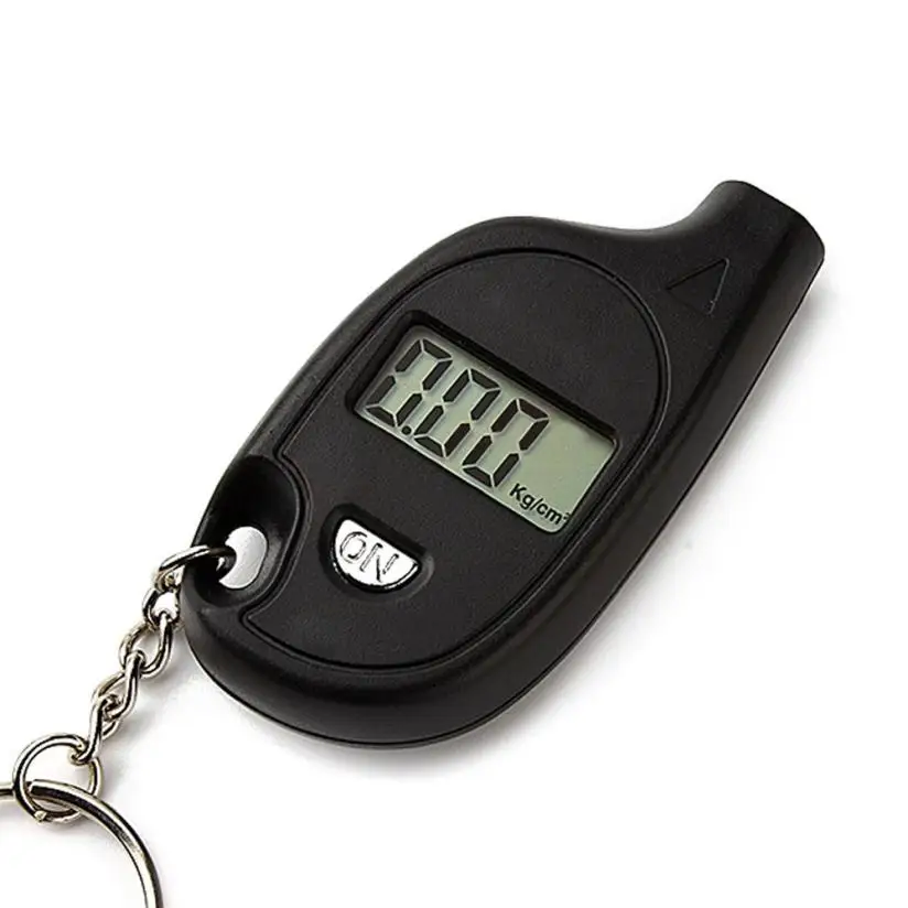 Car-styling Portable Keychain LCD Digital Tire Tyre Air Pressure Gauge Car Auto Tools 626 levert dropship | Автомобили и