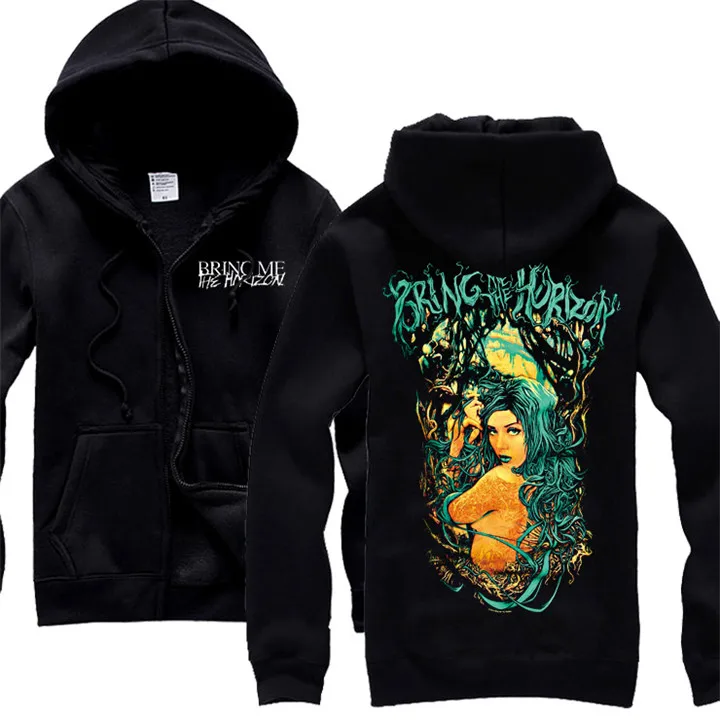25 конструкции черепа Орел американский Повседневное Bring Me The Horizon sudadera рок толстовки куртка панк толстовка на молнии брендовая одежда