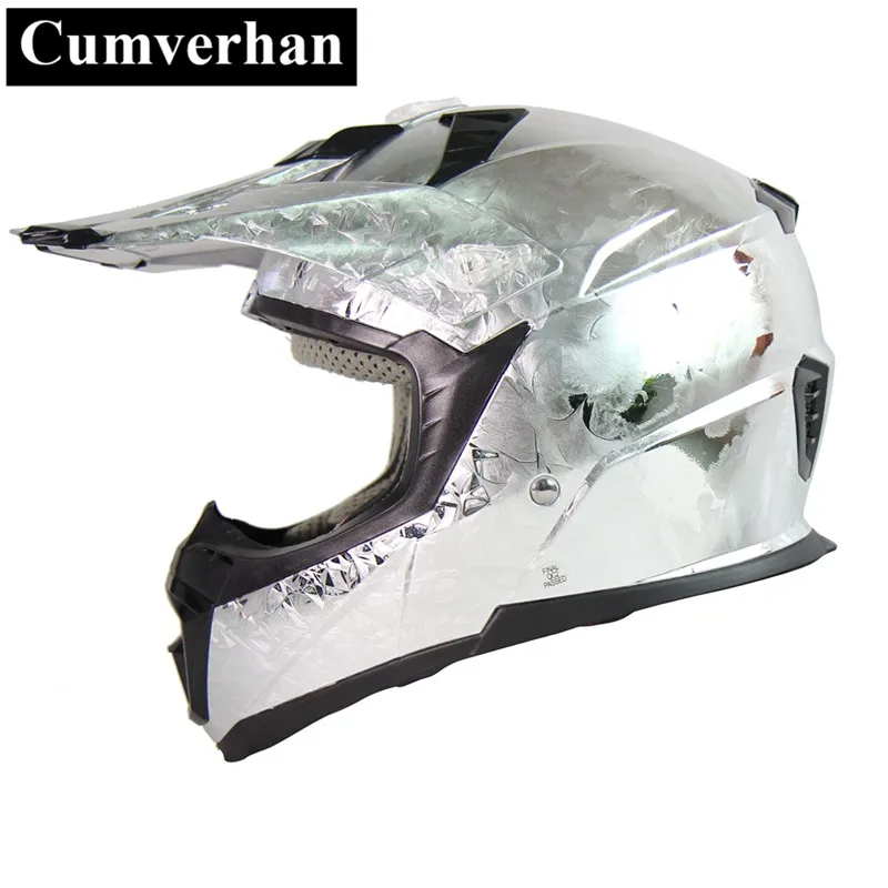 CUMVERHAN Хромированный Цвет Casco Moto мотоциклетный шлем полный лицо GP Racing Capacetes de