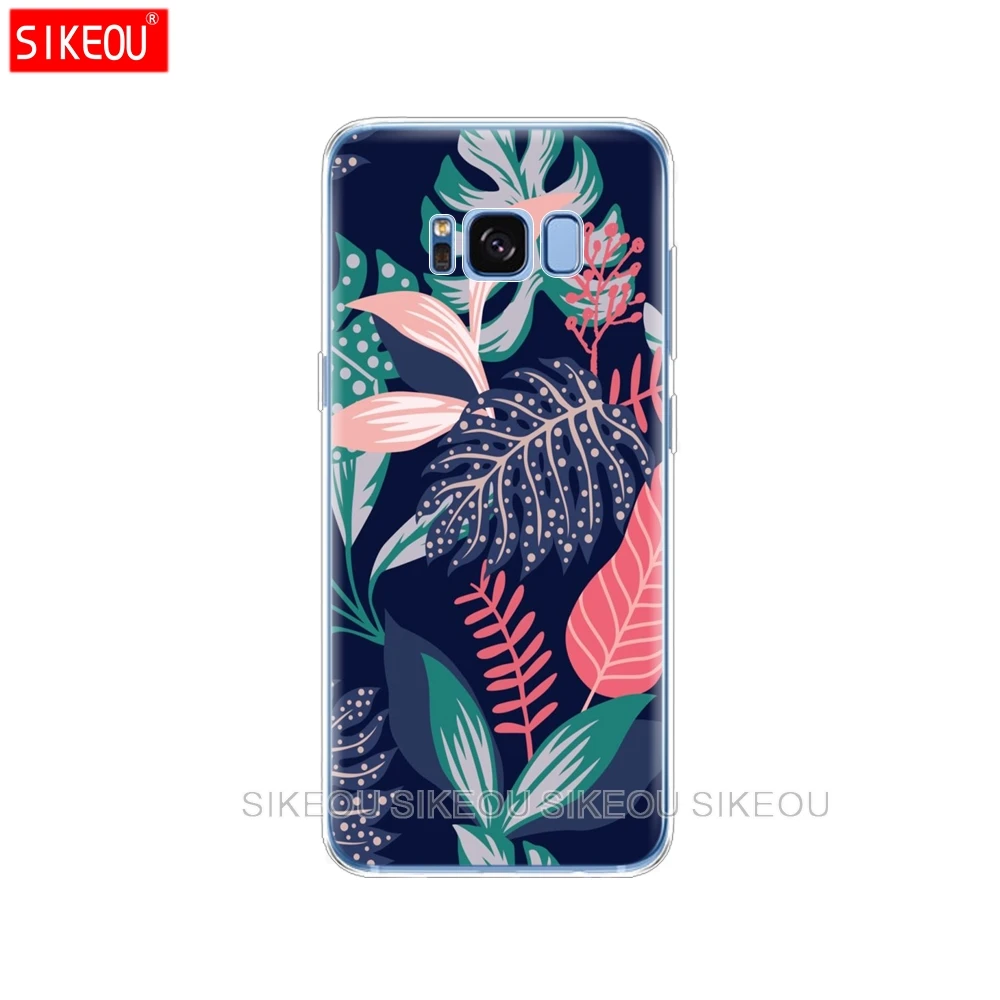 Силиконовый чехол для Samsung Galaxy S9 S8 S7 S6 edge S5 S4 S3 PLUS телефона с тропическими