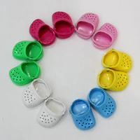 baby doll shoes 7cm shoes hole shoes flash shoes fits 43 cm dolls baby and 18 doll summer sandals american doll accessories