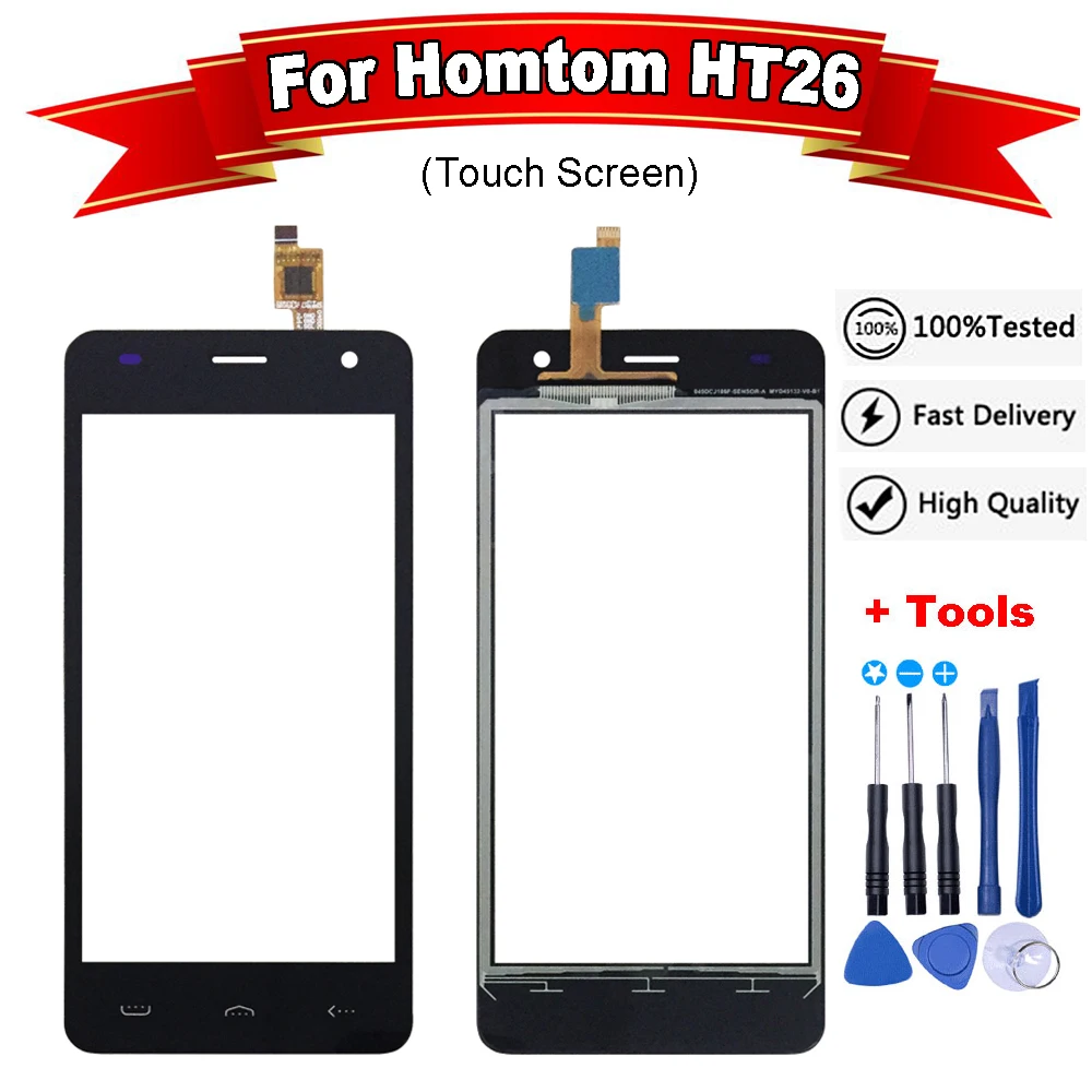 5 дюймов для Homtom HT26 сенсорный экран дигитайзер Сенсорная панель Сенсорное стекло