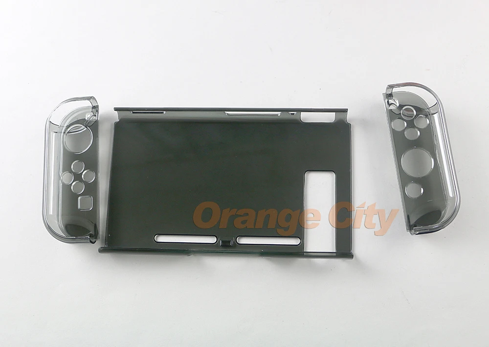 50 компл./лот по DHL Анти Царапины Прозрачный жесткий чехол для Nintendo Switch NS консоль с