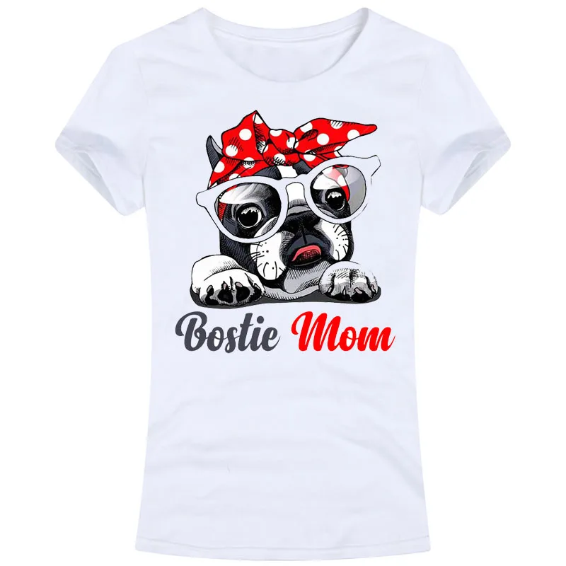 Boston Boxer Bulldog Cane corso mom женские футболки с коротким рукавом модные повседневные