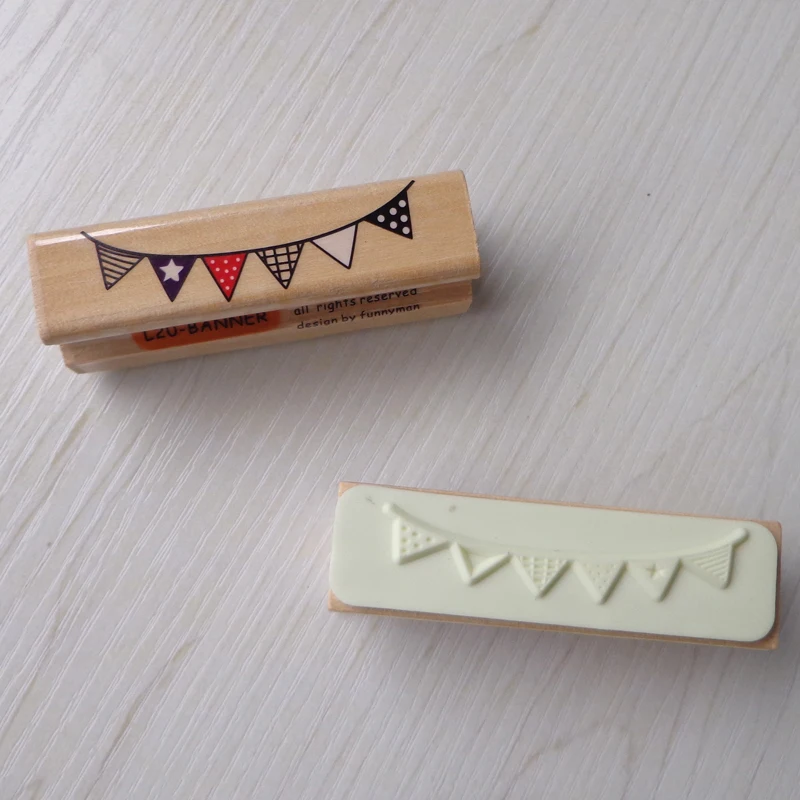 15 шт граница дерево резиновое украшение Штамп для DIY 3 классических баннеров нот