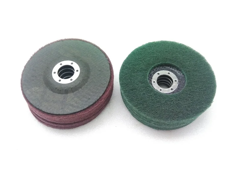 Red Green X 1Pcs Новинка 2шт " нетканый шлифовальный Полировочный диск 125*22* t8мм нейлон Полировка колеса угловая шлифовальная машина инструменты металлическая отделка - Цвет: Red Green X 1Pcs