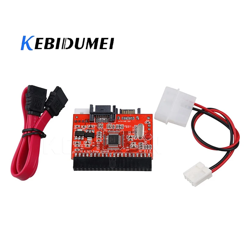 

kebidumei 2 in 1 SATA to IDE Adapter IDE to SATA Converter 40 pin 2.5" inch Hard Disk Driver Support for HDD CD DVD Adaptor