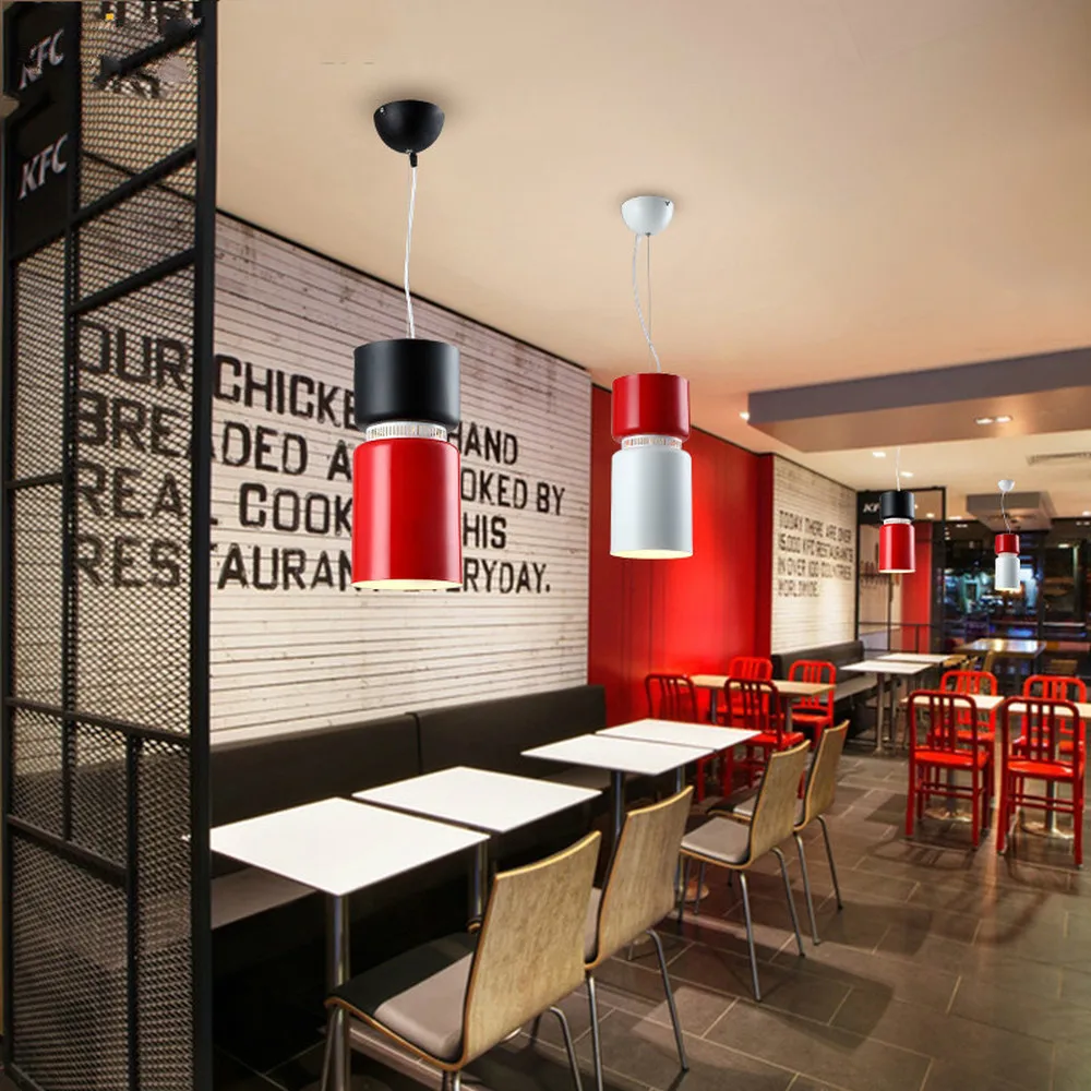 Beste Eenvoudige Post-moderne Led Lamp Ijzer Art Kleine Restaurant Verlichting Bar Cafe Creatieve Nordic Hanglampen Hanglamp LU807165