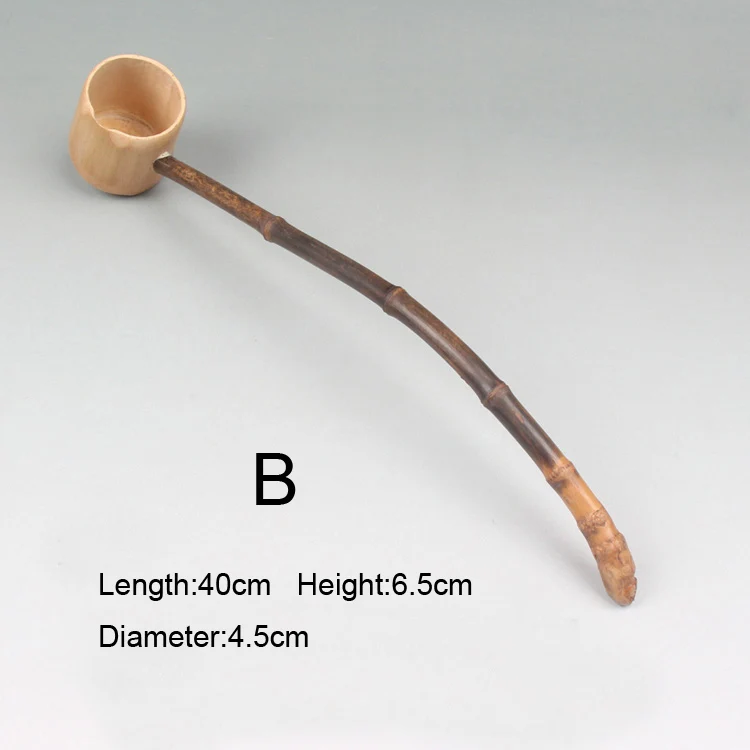 Ложка с длинной ручкой Бамбуковая водная наживка карбонизированная бамбуковая