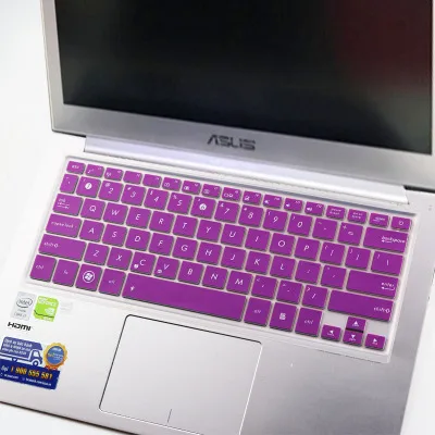 Purple Для Asus 14 дюймов Zenbook UX410 U410UQ RX410 UX42 UX430 U4100 U4000UQ RX410 UX410UQ7200 силиконовое покрытие для клавиатуры протектор - Цвет: Purple