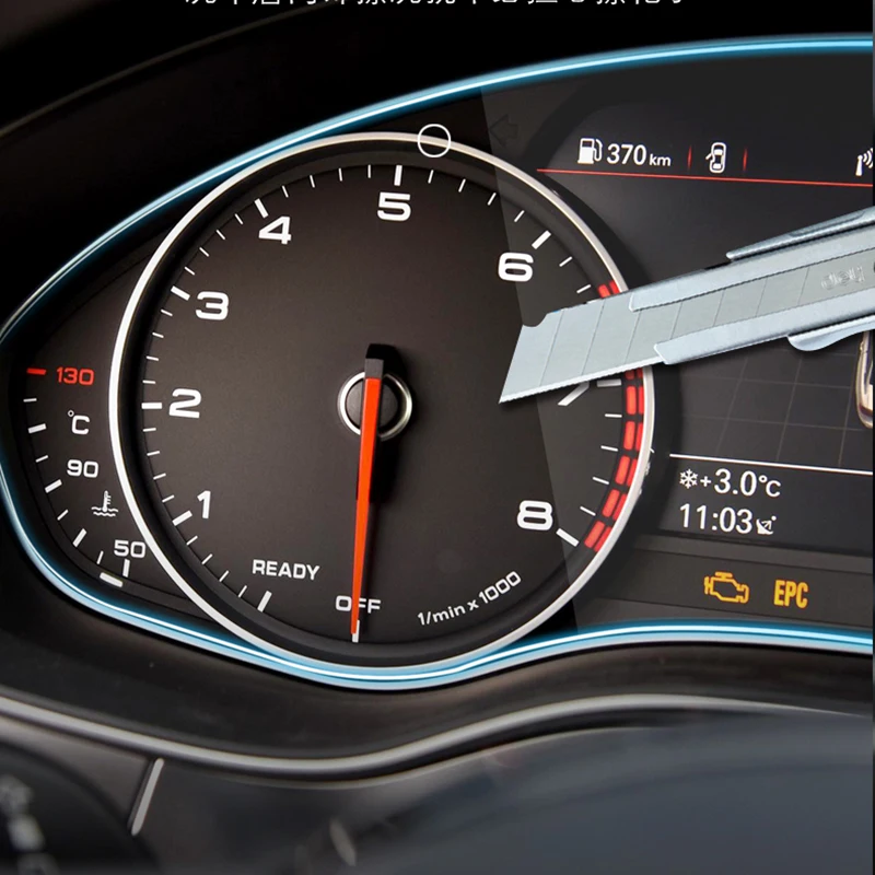 Для Audi Q5 Q3 A3 A4L A6L Q7 A5 приборной панели автомобиля инструмент Панель Экран защитная