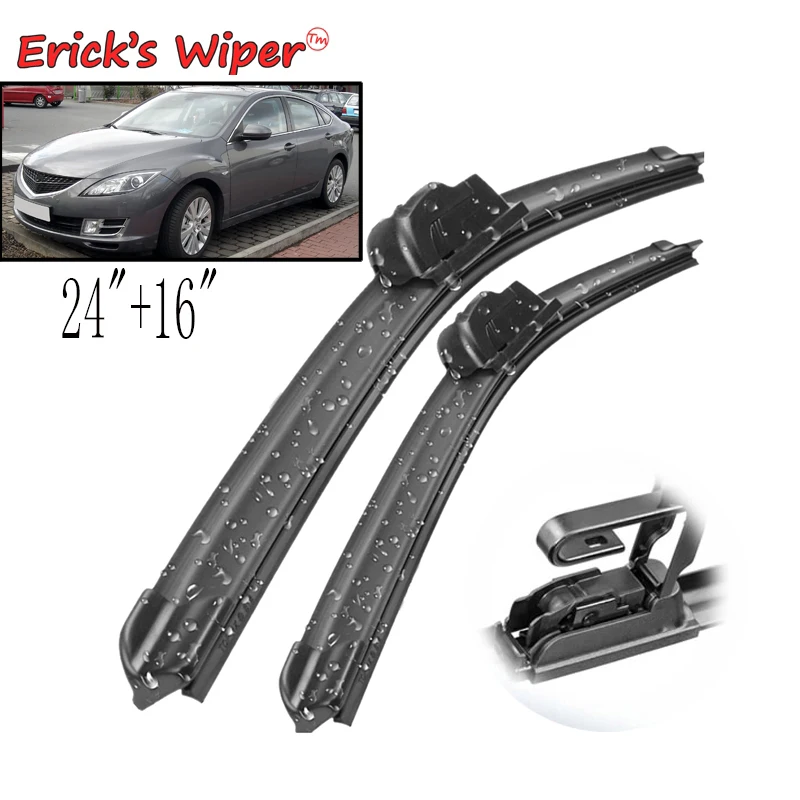 Щетки стеклоочистителя Erick's LHD для Mazda 6 GH1 MK2 2007 2012 лобовое стекло переднее 24 + 16