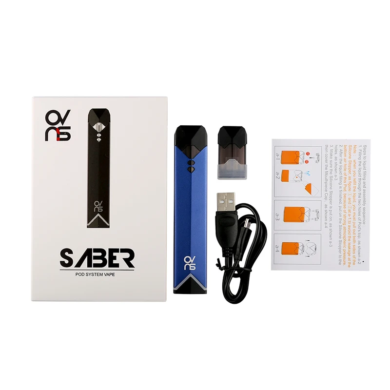 Новейший оригинальный OVNS Saber Pod Vape Kit все в одном набор электронная сигарета