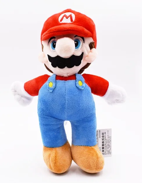 10inchRed Mario Супер Братья Марио плюшевый Йоши Koopa Troopa с молотком Бумеранг Wario Waluigi Гумба гриб старый человек Toadette горячие игрушки детские - Цвет: 10inchRed Mario