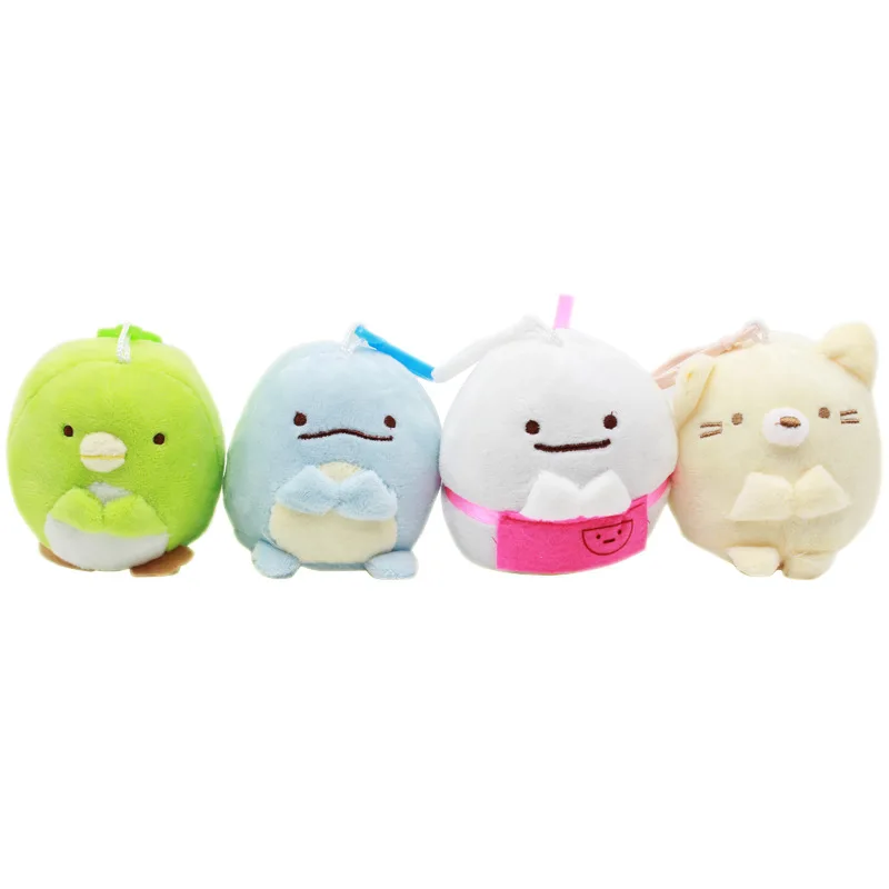 8 см японского аниме Sumikko Gurashi плюшевые игрушки Сан-Икс уголок био Мягкая Подвеска для ключей мягкие животные игрушки для детей Подарки