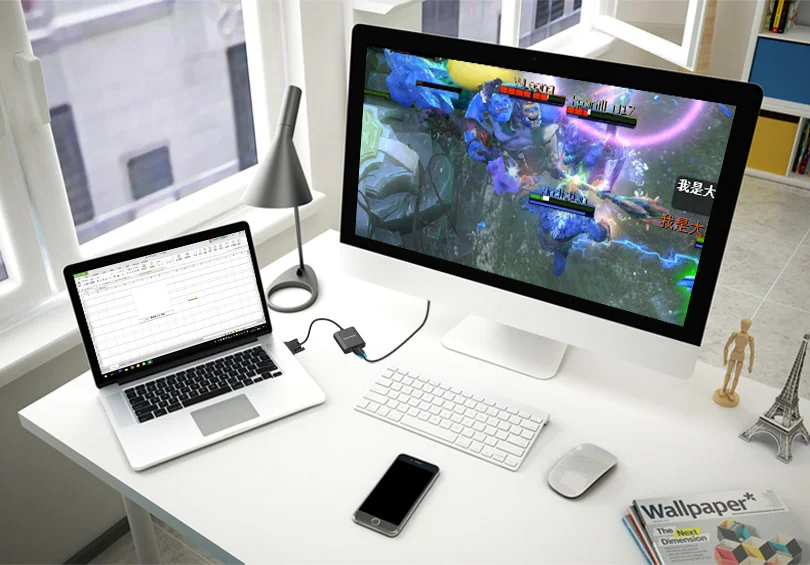 Vention VGA конвертер HDMI кабель аналоговый AV цифровой преобразователь адаптер с аудио 1080 P для портативных ПК к HDTV проектор