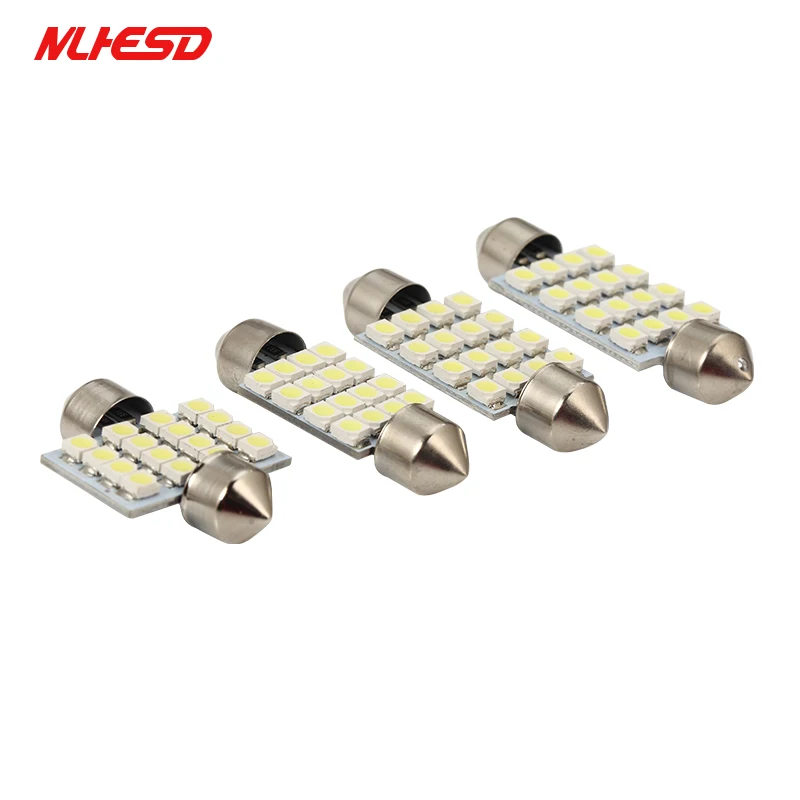 10 шт. гирлянда C5W светодио дный лампы 31 мм 36 39 41 16SMD 3528 салона Купол лампочки авто
