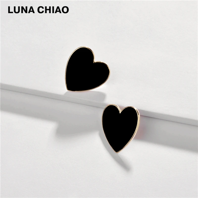 LUNA CHIAO модные ювелирные изделия эмалированные металлические серьги гвоздики в