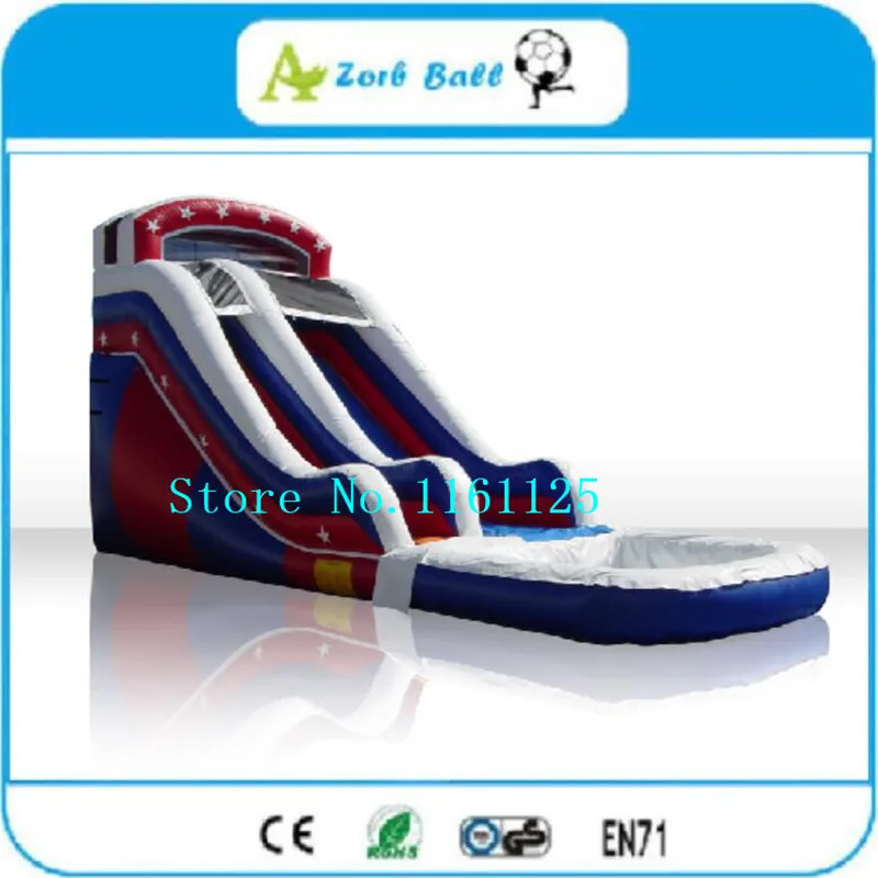 Высококачественная надувная водная горка коммерческого класса с двойным