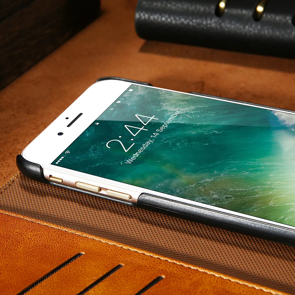 Чехол книжка FLOVEME из искусственной кожи для iPhone 6 6S Plus|Чехлы-портмоне| |