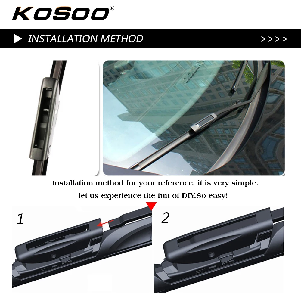 Автомобильные стеклоочистители KOSOO для reanult-grand Scenic 3 (2009-) 30 + 26 дюймов 2 шт. мягкие