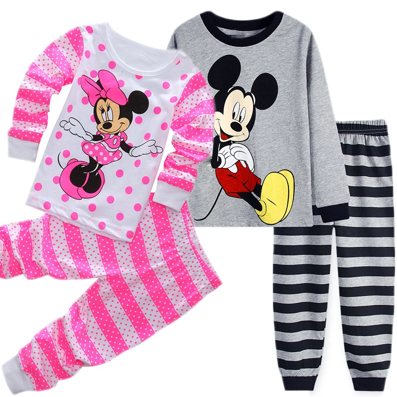 Одежда для маленьких девочек хлопковые пижамы детский домашний костюм новый