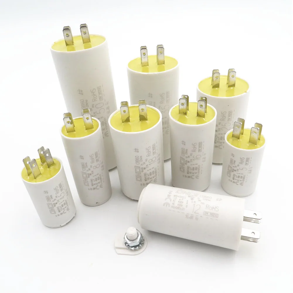 Моторный накопитель переменного тока 400 V 450 V Multifix WB40 Run конденсатор с алюминиевой крышкой, 4,5, 5, 6, 7, 8, 9, 10, 12 лет, 12,5, 14, 15, 16, 18, 20, 25 30 35, 40 45 50 60 мкФ MFD MF мкФ