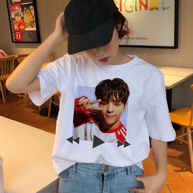 1731 Женская футболка StrayKids, футболка с короткими рукавами, топы в стиле хип-хоп, Harajuku, футболка, топы, футболки в стиле хип-хоп, Женская Повседневная футболка - Цвет: 1731