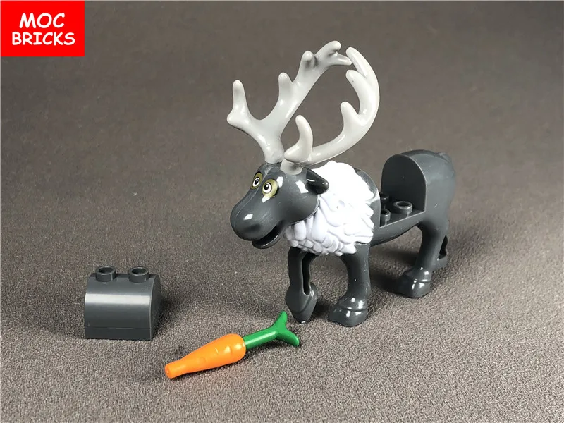 Поштучная распродажа кубики MOC DIY Новые фигурки животных Лось Олень