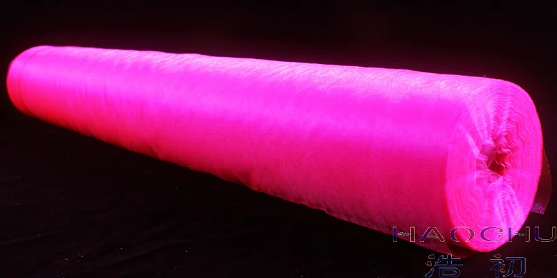 HAOCHU 50 м X 150 см белая свадебная органза тюль рулон для DIY вечерние фон со стулом Пояса Лук десертный стол пеленки бегуны год - Цвет: hot pink